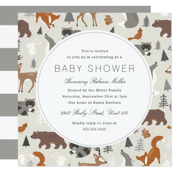 woodland_animals_baby_shower_card