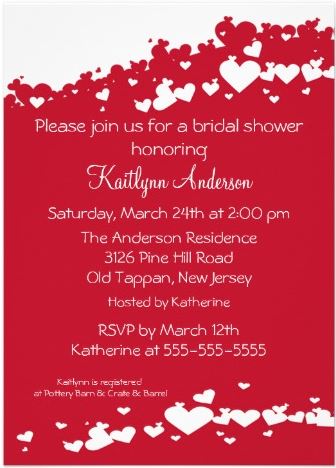 Field of Hearts Bridal Shower Invitation by celebrateitinvites