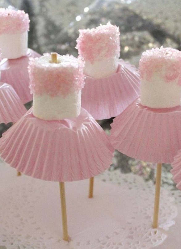 Ballerina Tutu  Marshmallows  toppers